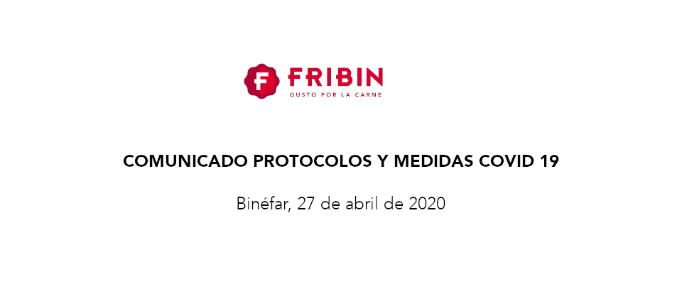 Comunicado Medidas Covid 19, 27 de abril de 2020