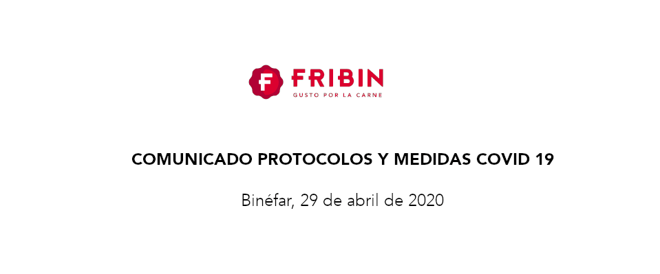 Comunicado Medidas Covid 19, 29 de abril de 2020